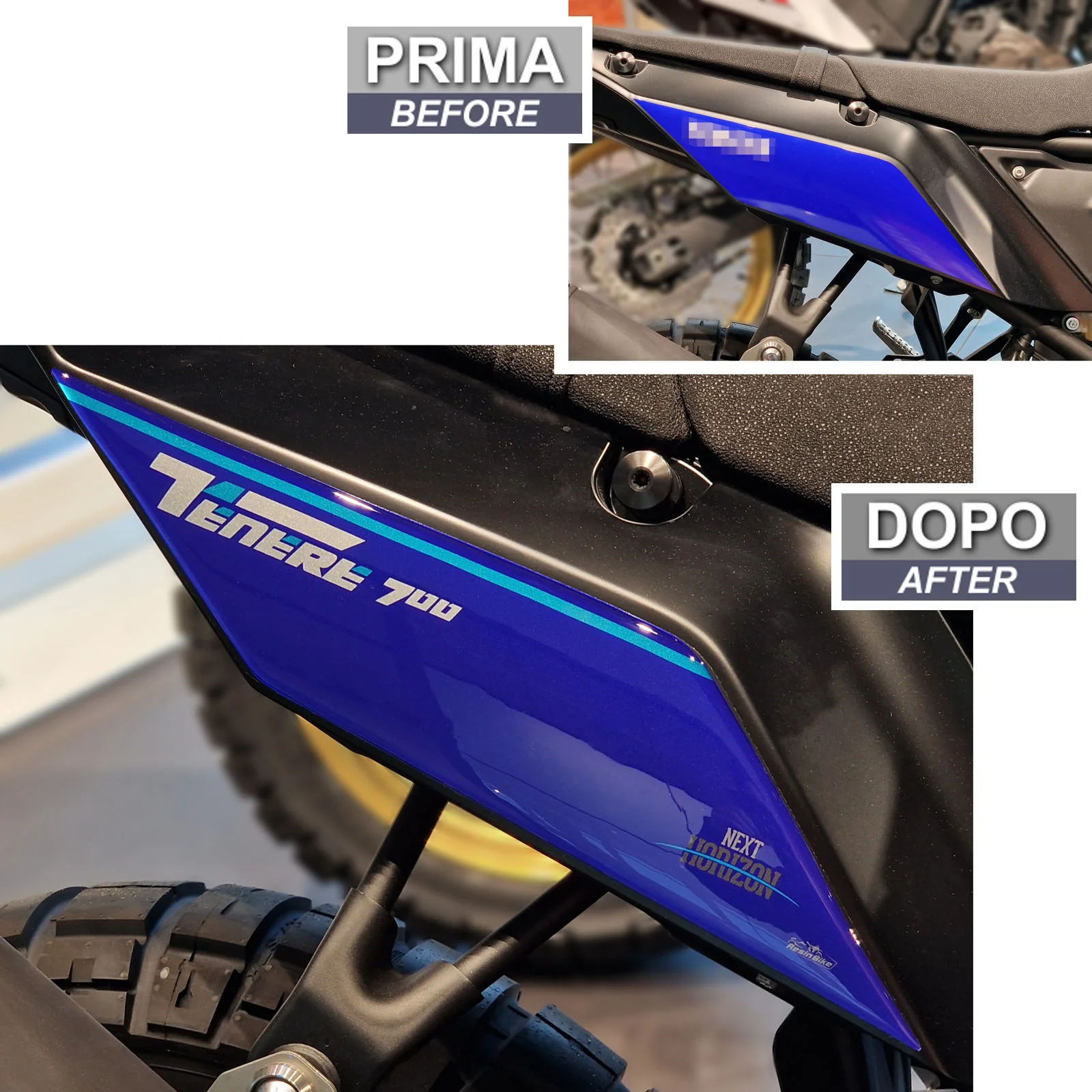 Resin Bike 3D Motorcycle Stickers - Tank Sides | Yamaha Tenere 700 2022>2024 - Image 3