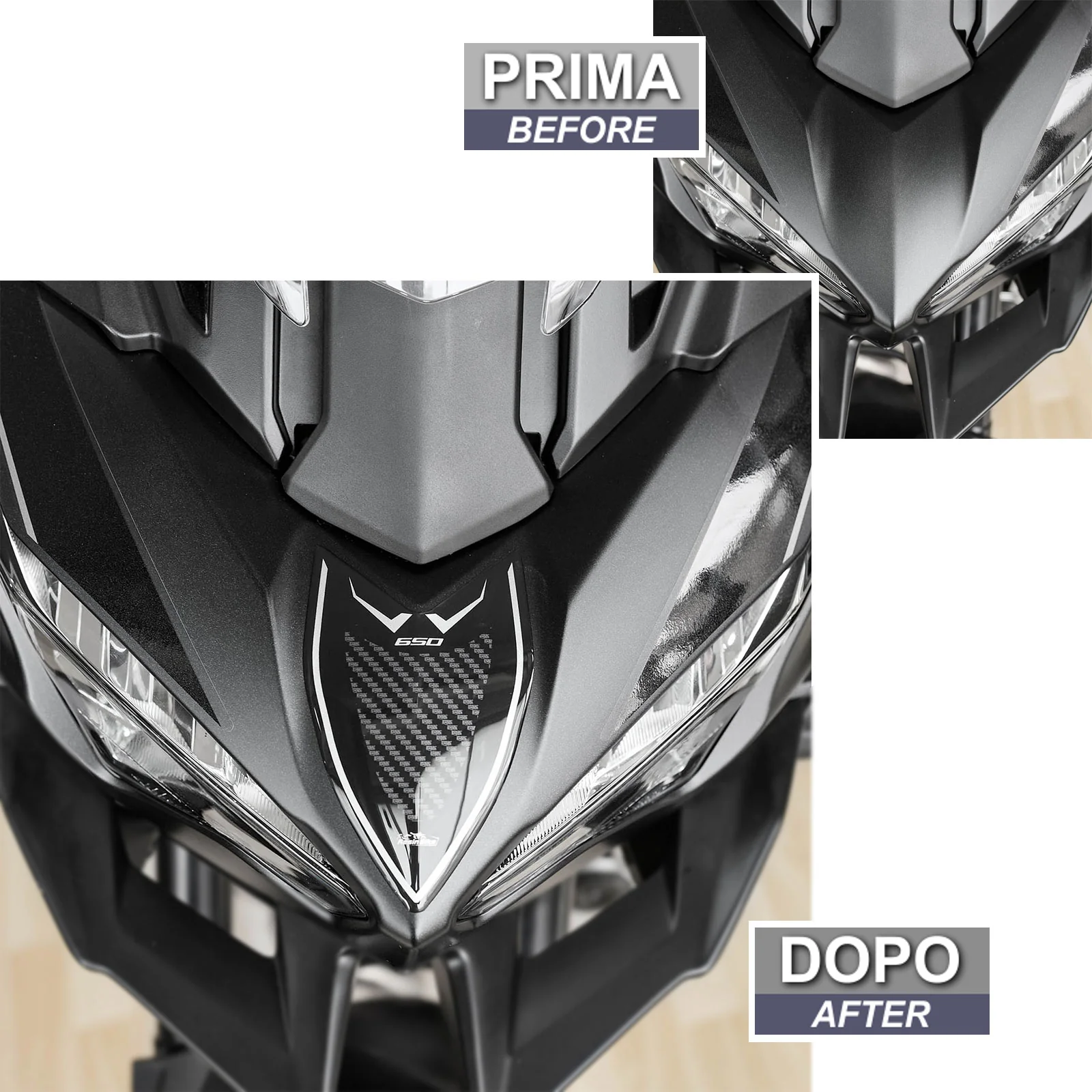 Resin Bike 3D Motorcycle Stickers - Windshield | Kawasaki Versys 650 2022>2025 - Image 3