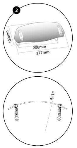Puig Screen Deflector - Drill Fit (277x100mm) | Clear - Image 3
