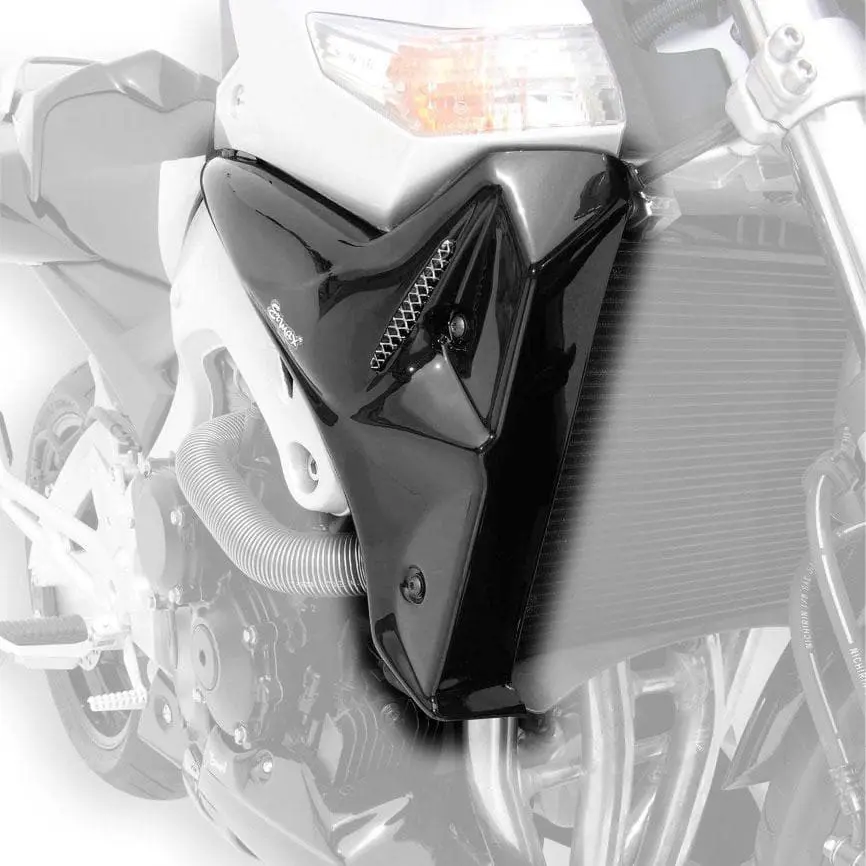 Ermax Radiator Cheeks | Gloss Black (Pearl Nebular Black) | Suzuki GSR 600 2008>2011