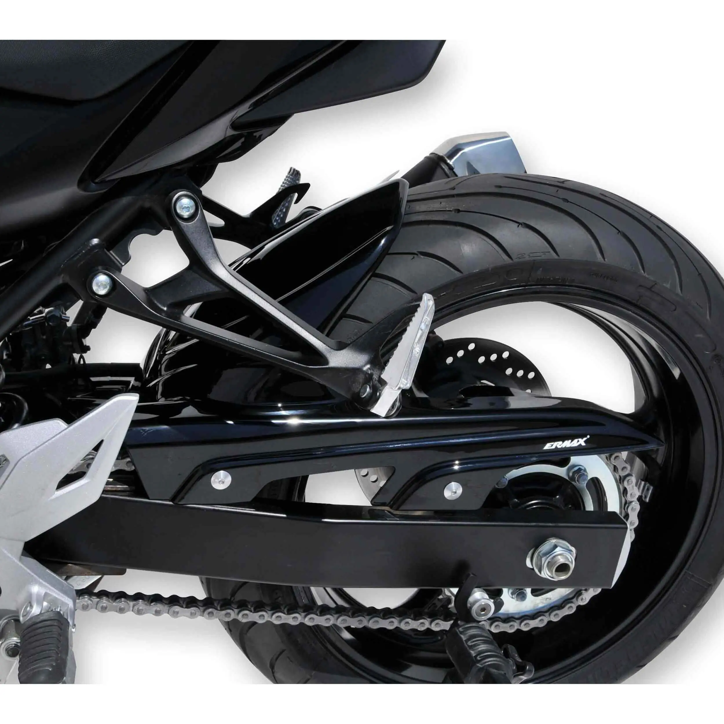Ermax Hugger | Metallic Black (Glass Sparkle Black) | Suzuki GSR 750 2011>2013 - Image 2