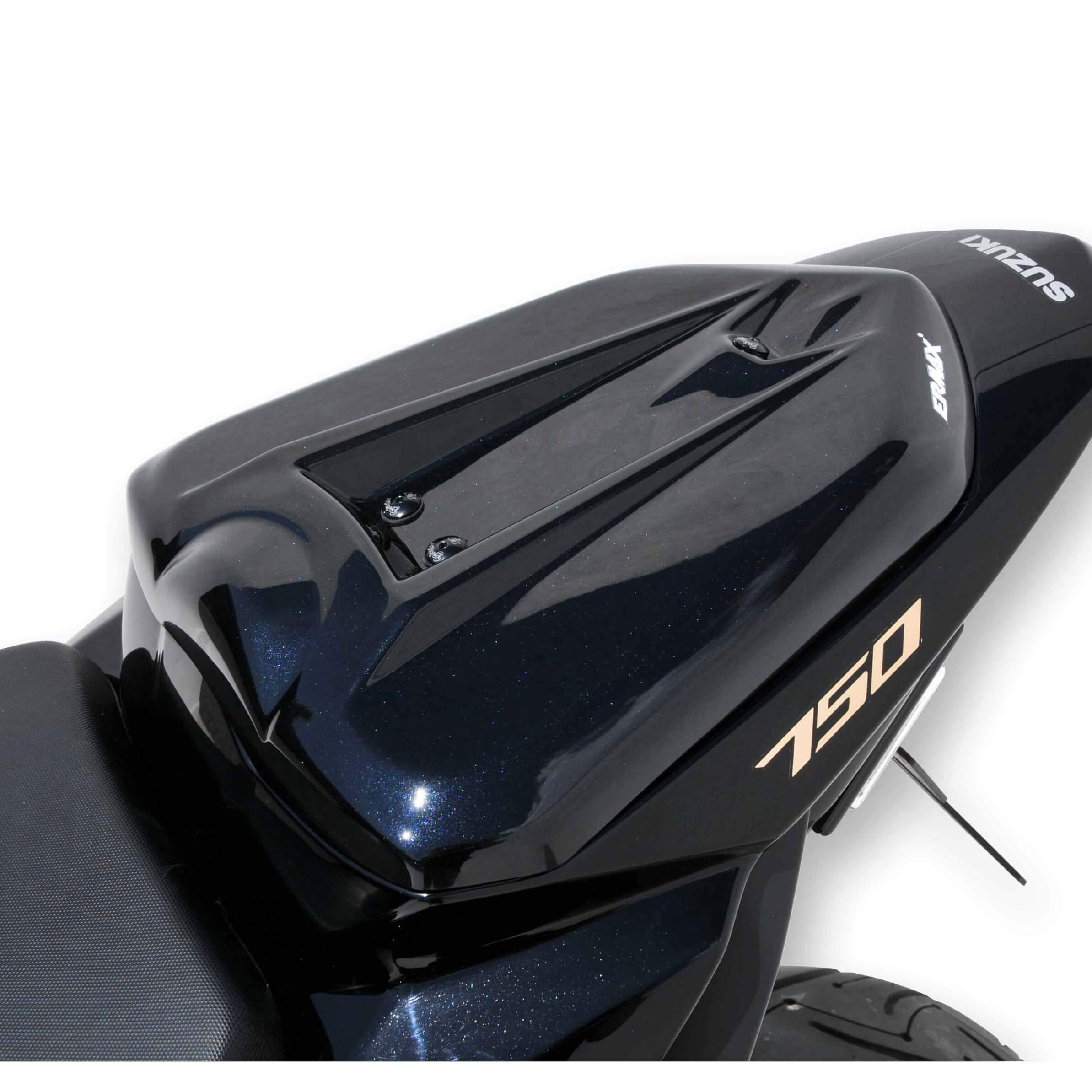 Ermax Seat Cowl | Metallic Black (Glass Sparkle Black) | Suzuki GSR 750 2011>2013 - Image 2