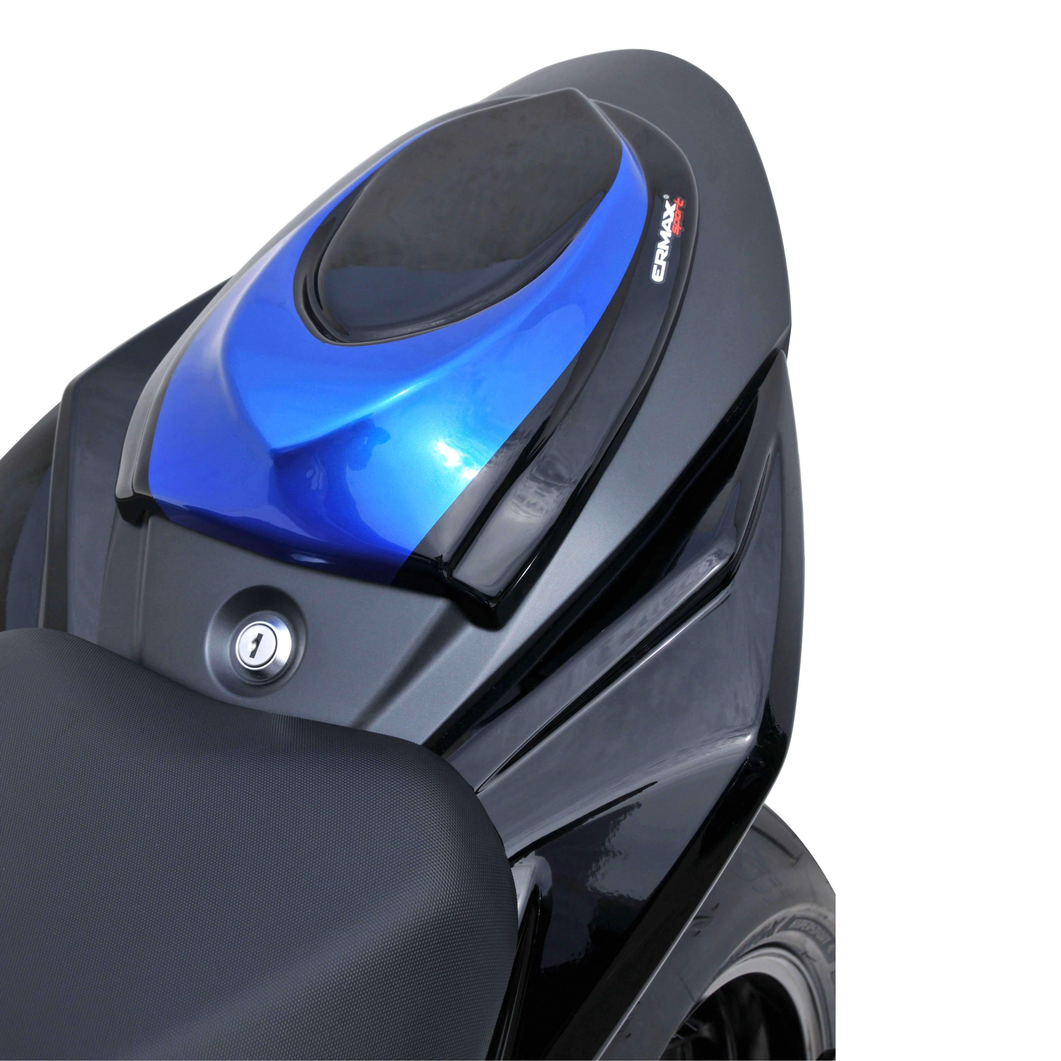 Ermax Seat Cowl | Metallic Blue/Metallic Black (Triton Blue/Sparkle Black) | Suzuki GSX-S 750 2017>2021 - Image 2