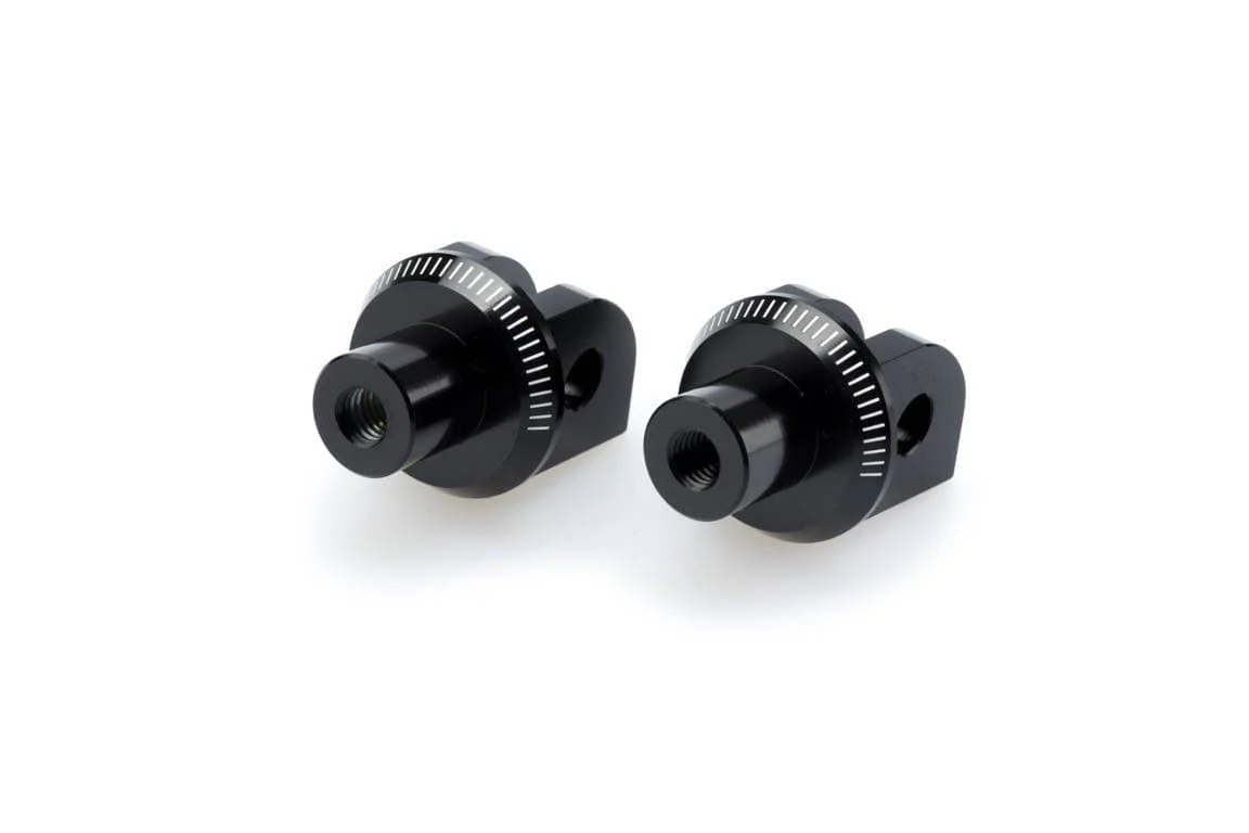 Puig Footpeg Adaptors Rider | Black | Suzuki GSX-R250 2017>Current