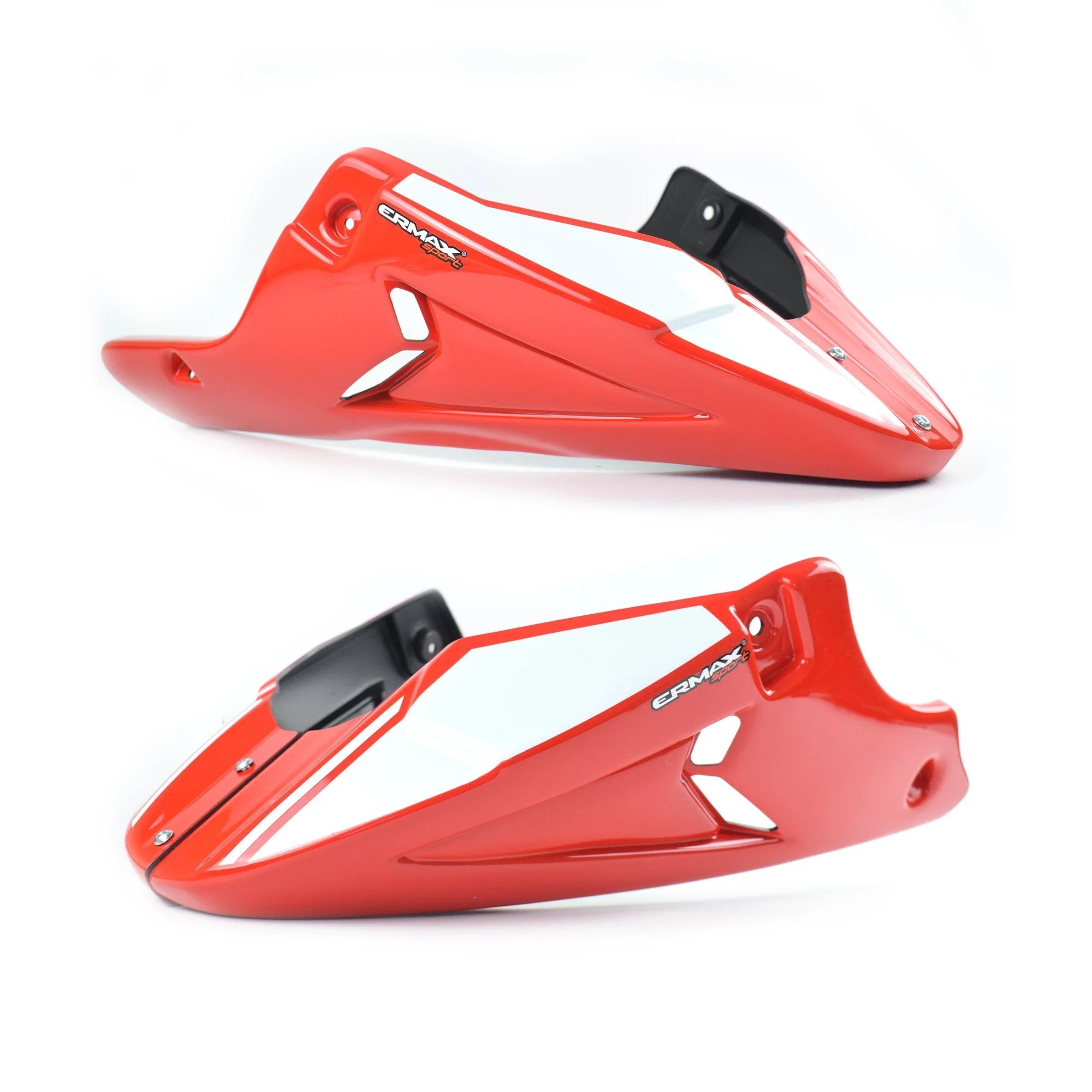 Ermax Belly Pan | Metallic White/Metallic Red (Glacier White/Mirage Red) | Suzuki SV650 2016>2018
