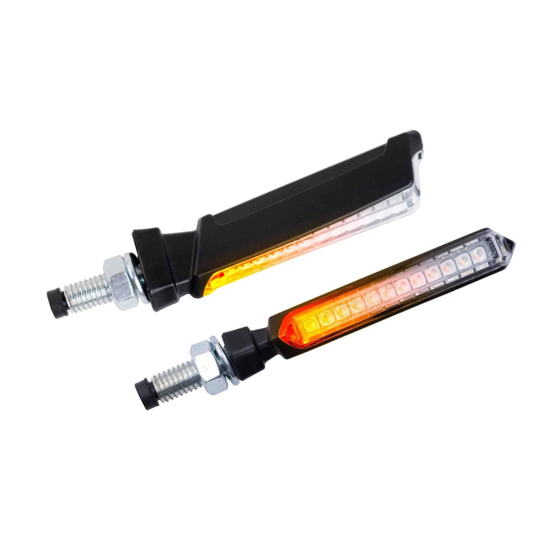 Puig Thin Sequential Indicators | Orange LED/Matte Black Facia - Image 3