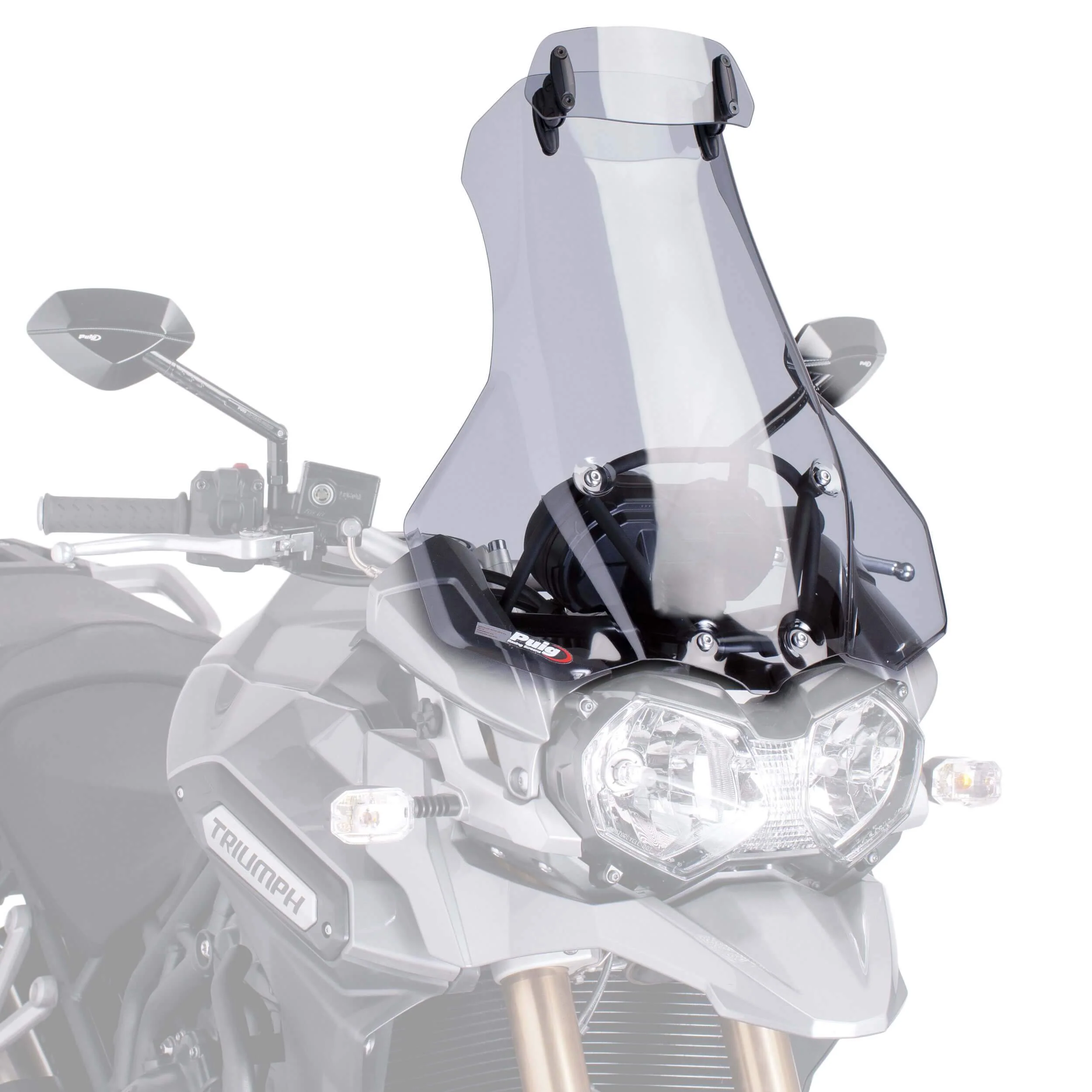 Puig Touring Screen with Visor | Light Smoke | Triumph Explorer 1200 XR/XRX/XRT/Low 2012>2015
