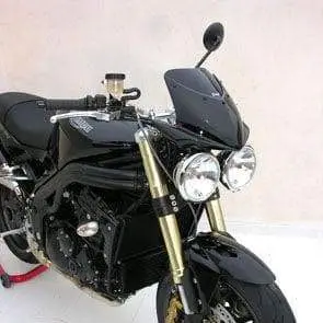 Ermax Screen for Triumph Nose Fairing | Black (Opaque) | Triumph Speed Triple 1050 2005>2010