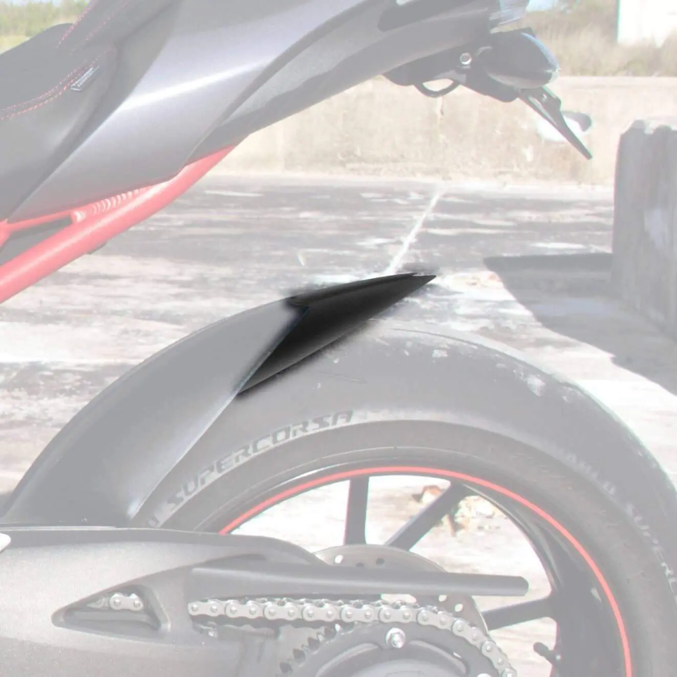 Pyramid Hugger Extension | Matte Black | Triumph Speed Triple 1050 R 2011>Current - Image 3