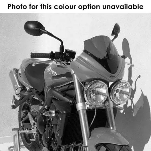 Ermax Fusion Nose Fairing | White with Dark Smoke Screen | Triumph Street Triple 675 2008>2010