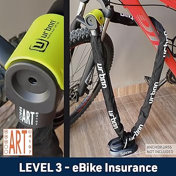 Urban Security 10K170 170cm Motorcycle Chain + Integrated Lock - Security Level 15 - Image 6