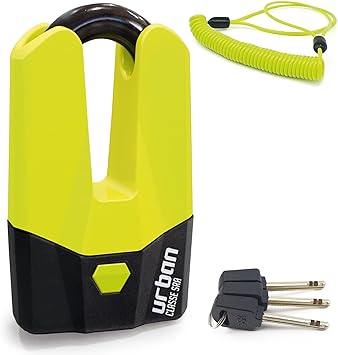 Urban Security U9DY Motorcycle Disc Lock + Reminder Cable - Security Level 17