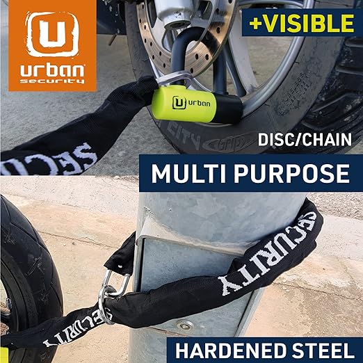 Urban Security UR59120 120cm Motorcycle Loop Chain + Lock - Security Level 11 - Image 2