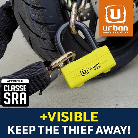 Urban Security UR74120 120cm Motorcycle Chain + Lock - Security Level 19 - Image 6