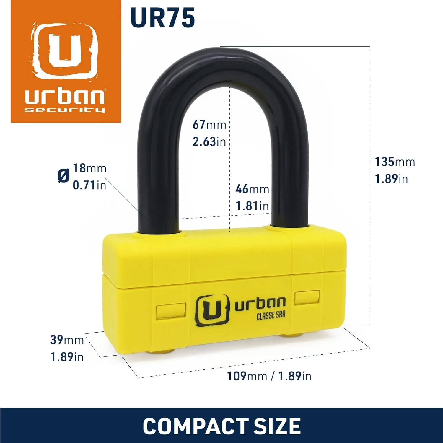 Urban Security UR75+10.120L 120cm Motorcycle Loop Chain + Lock - Security Level 18 - Image 7
