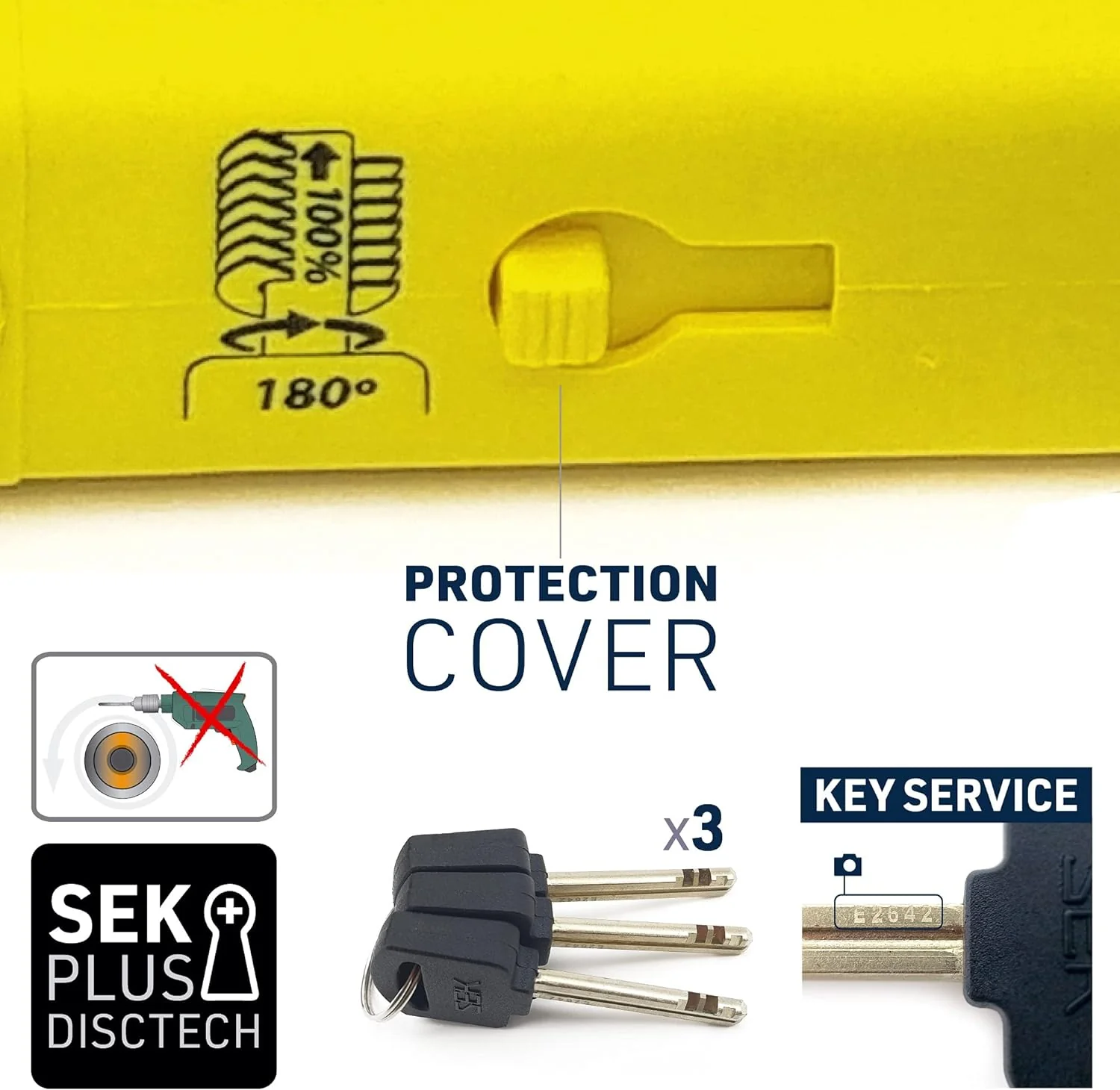 Urban Security UR85250Y Motorcycle U Lock - Security Level 20 - Image 5
