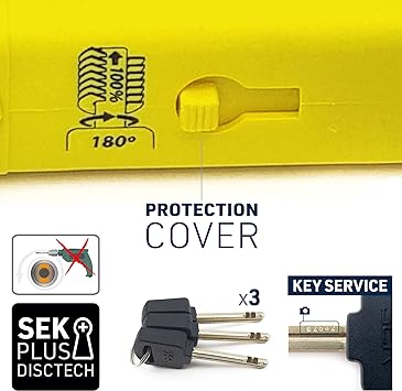 Urban Security UR85300Y Motorcycle U Lock - Security Level 20 - Image 5