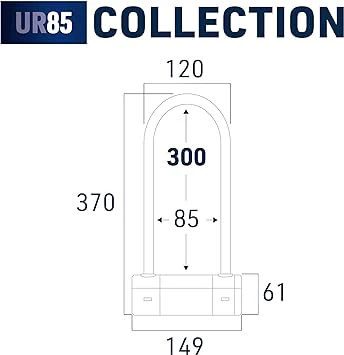 Urban Security UR85300Y Motorcycle U Lock - Security Level 20 - Image 7