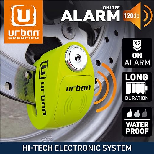 Urban Security UR906X Motorcycle Disc Lock With Alarm - Security Level 10 - Image 3