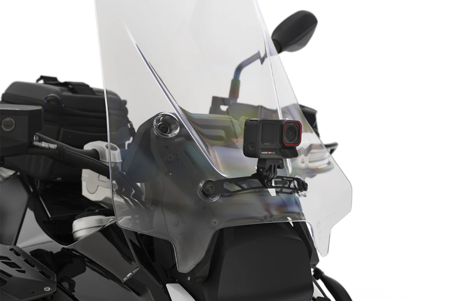 Wunderlich Action Cam Mount for BMW Tall Windscreen | Black