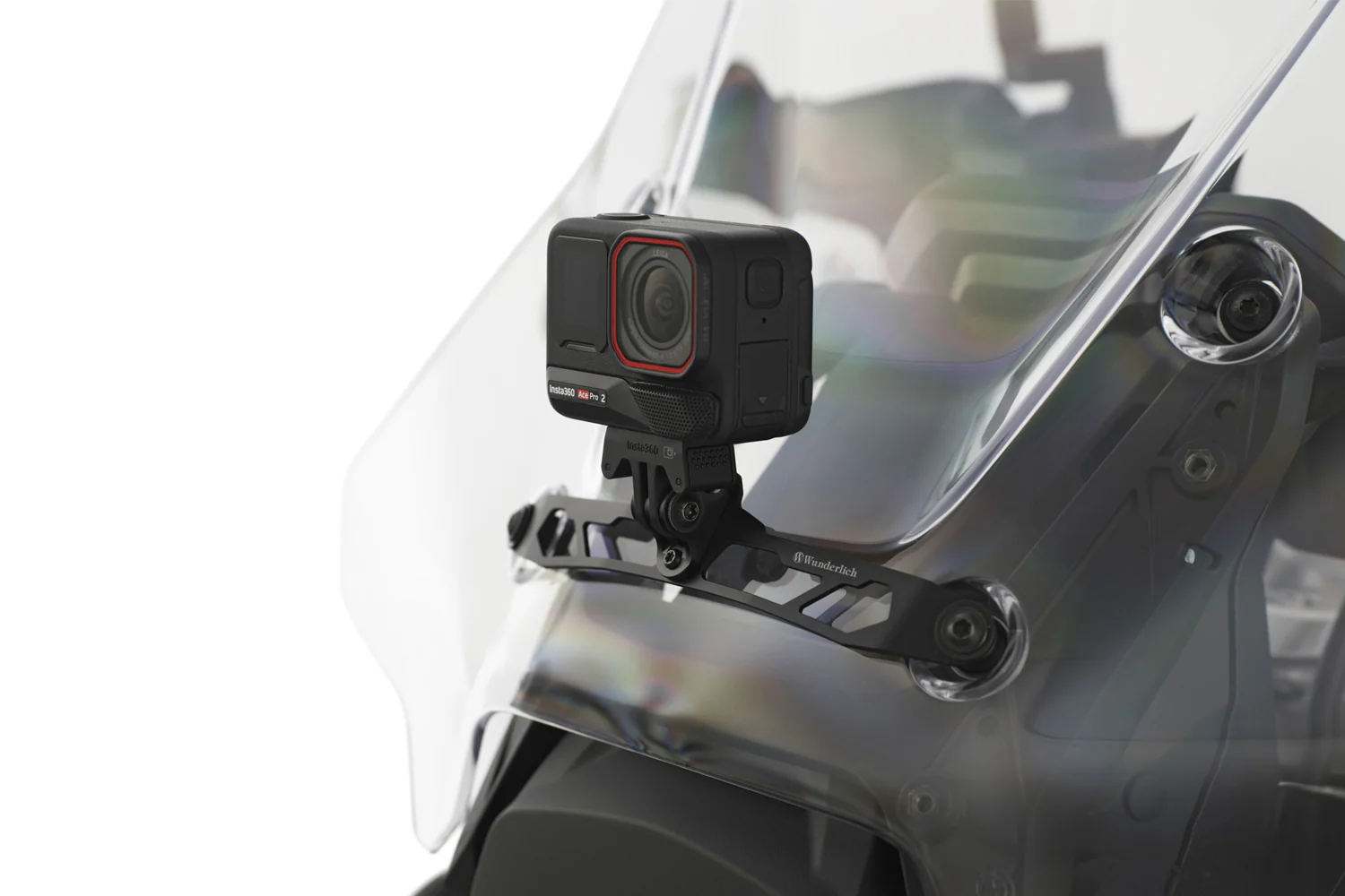 Wunderlich Action Cam Mount for BMW Tall Windscreen | Black - Image 4