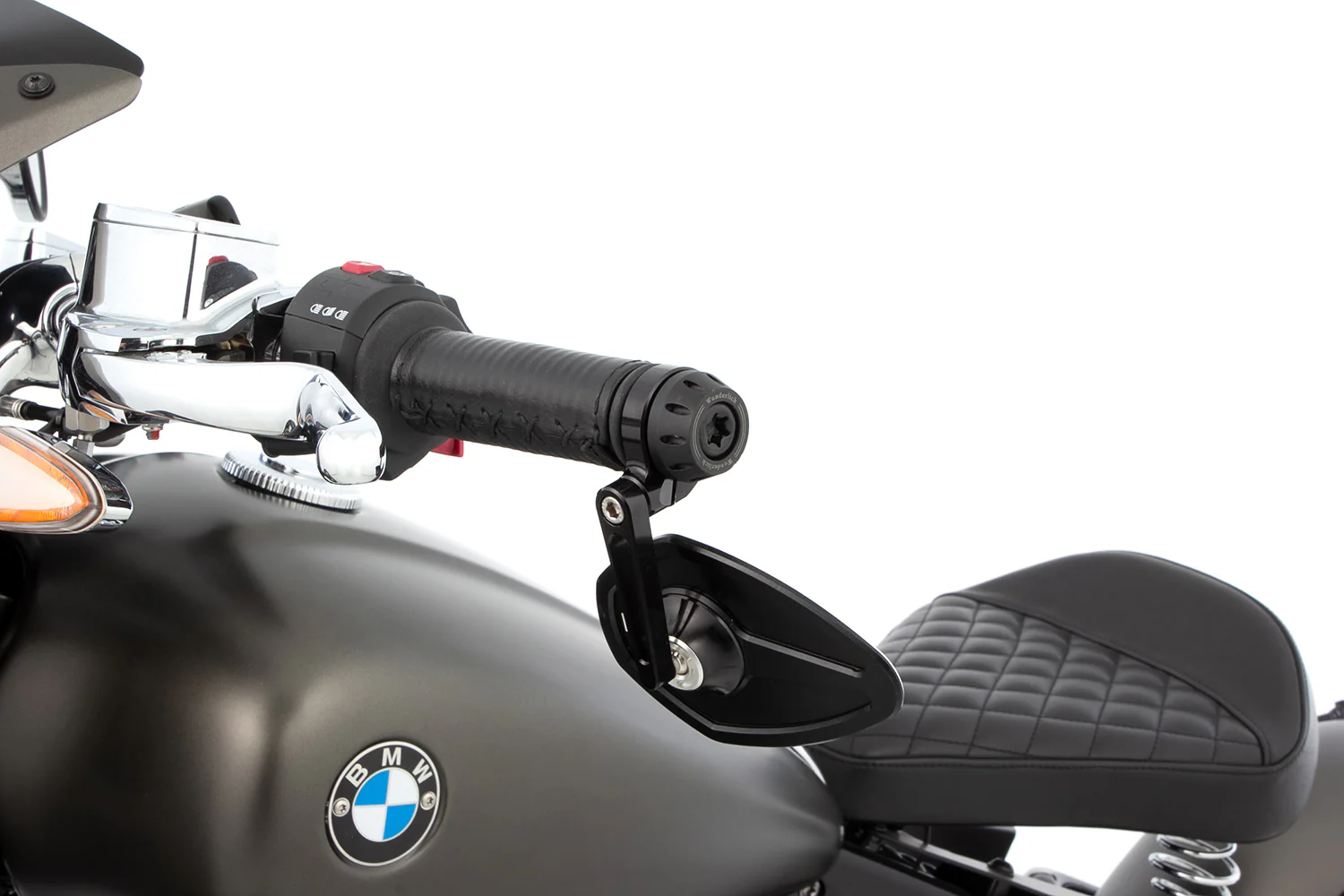 Wunderlich Adapter For Handlebar End Mirror Set | Black | BMW R 18 - Image 2