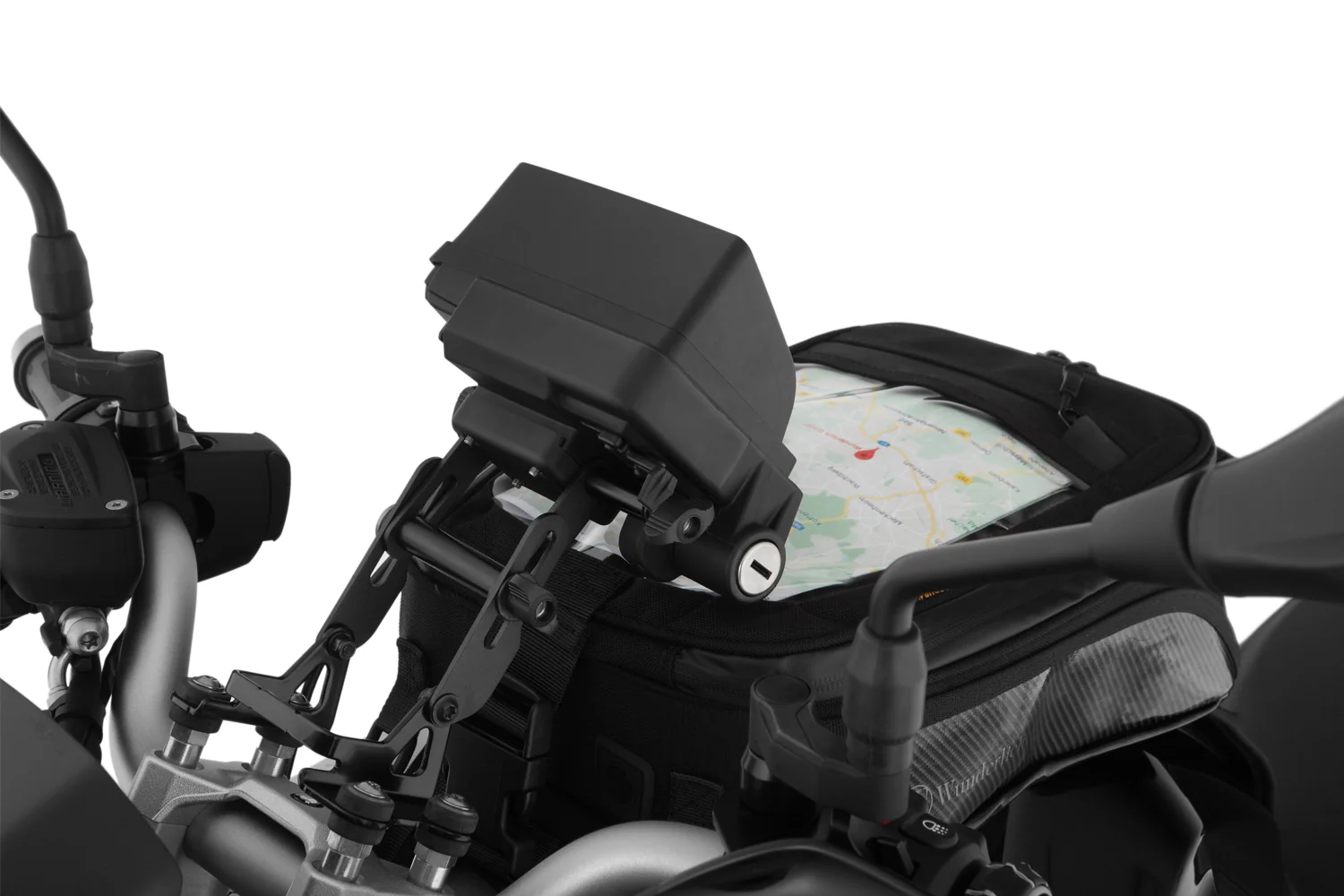 Wunderlich Adjustment For Original Navigation Holder | Black | BMW R nineT - Image 6
