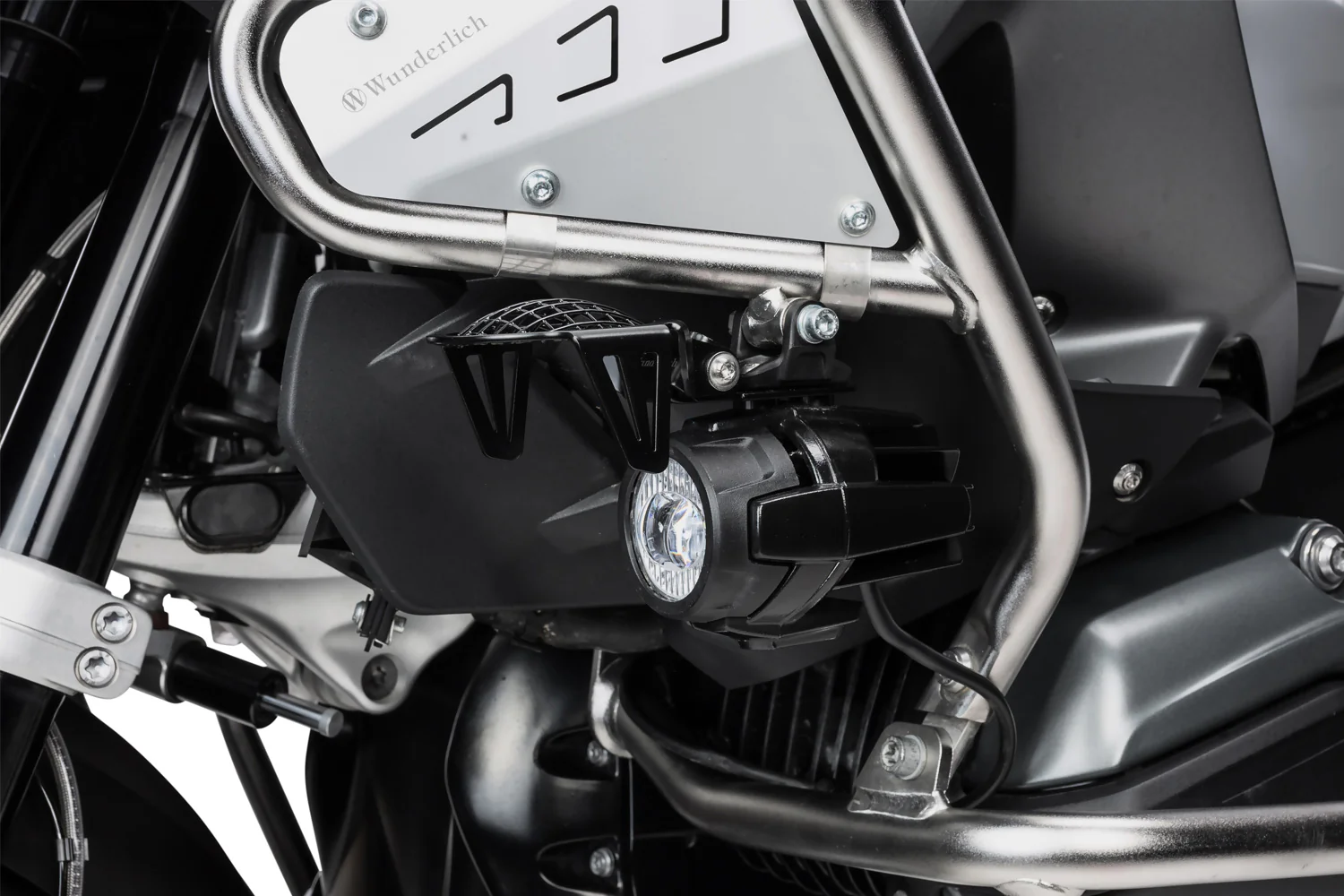 Wunderlich Auxiliary Light Protection Grille For Original | Black | BMW R 1200 RT - Image 4