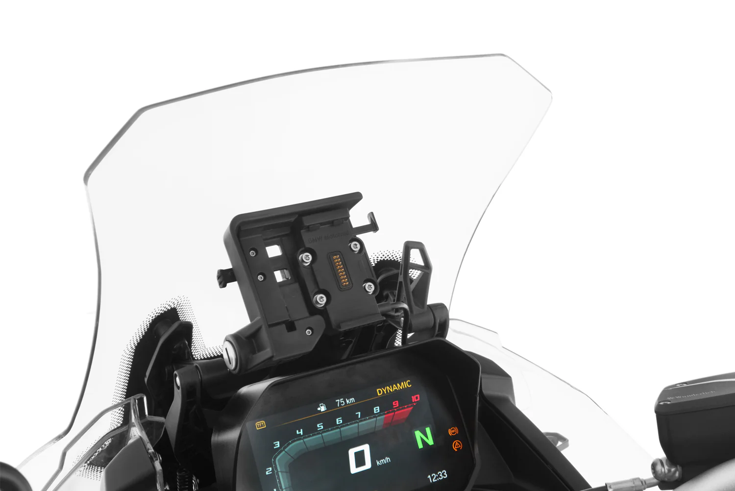 Wunderlich Base Holder For Vehicles with Windscreen Adjustment | Black