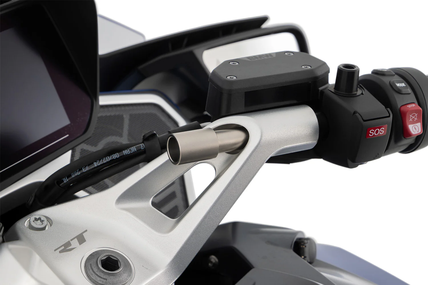 Wunderlich Clip-On Handlebar Adapter for 22 mm Smartphone Mount | Silver - Image 5