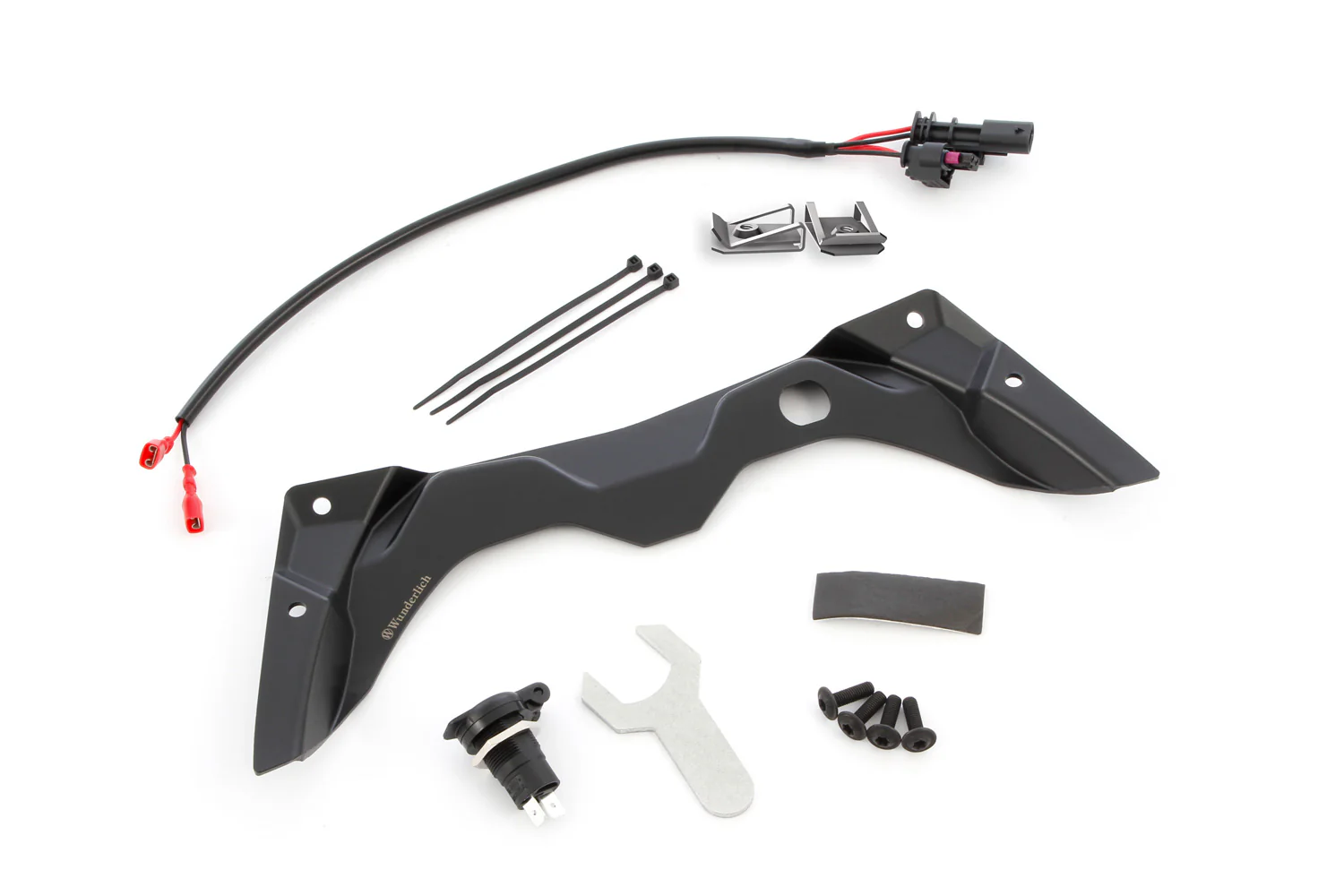 Wunderlich Cockpit Panel with Board Socket | Black | BMW R 1300 GS - Image 2