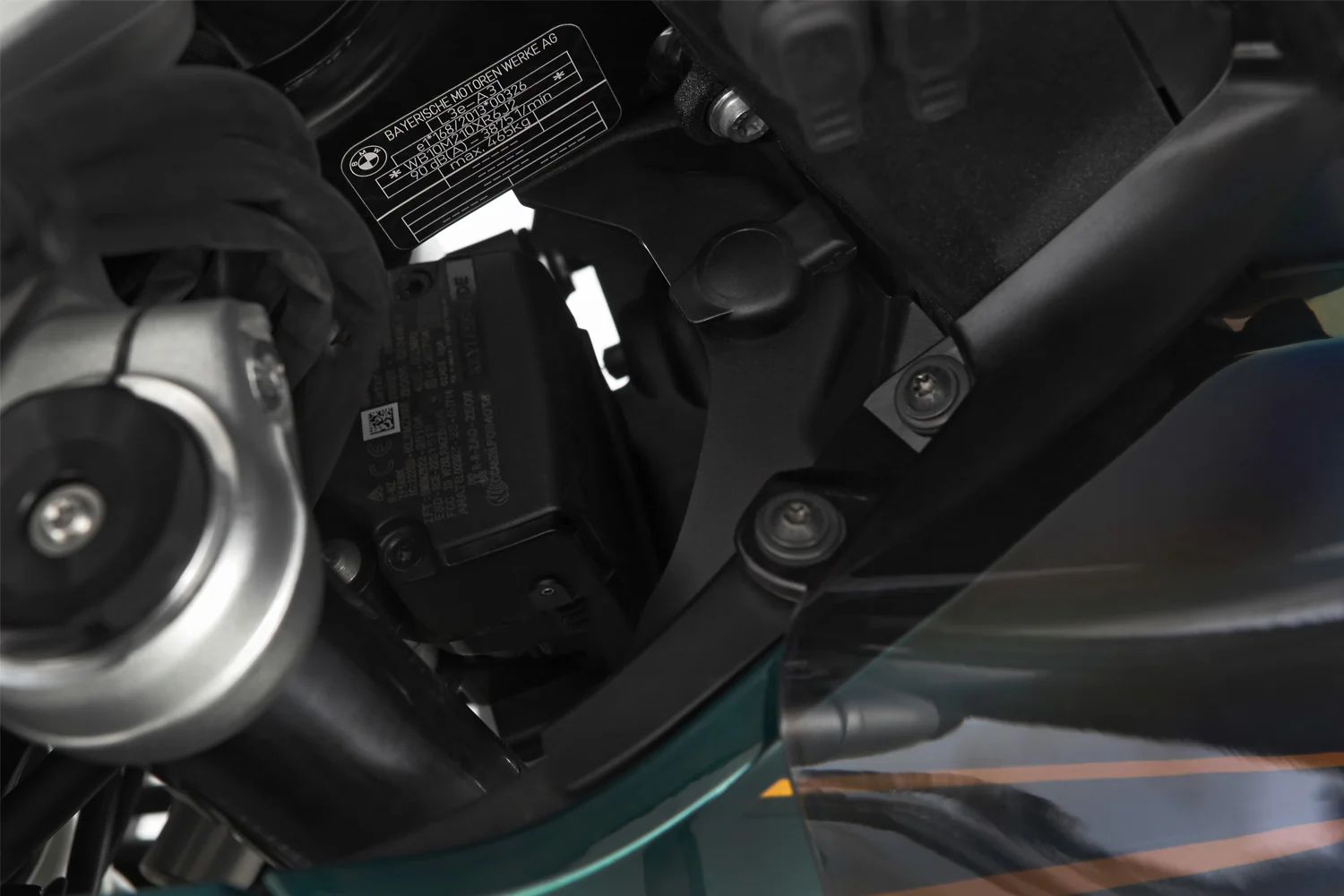 Wunderlich Cockpit Panel with Board Socket | Black | BMW R 1300 GS - Image 3