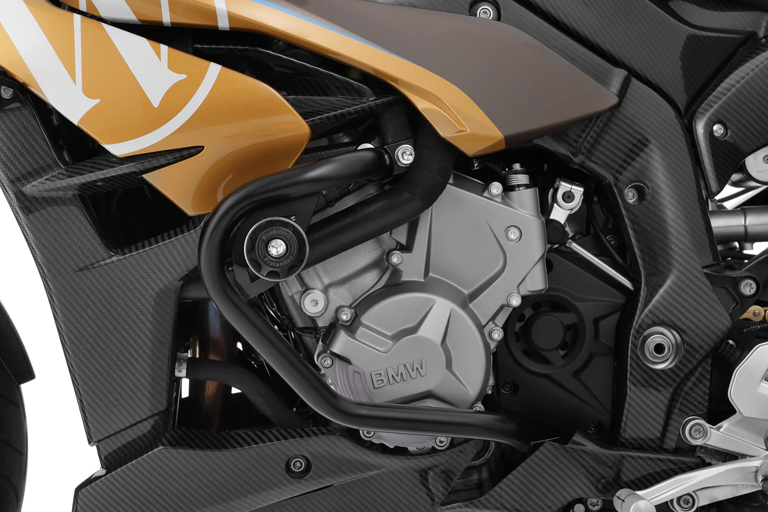 Wunderlich Crash Pads For Crash Bars | Titanium | BMW S 1000 XR - Image 4