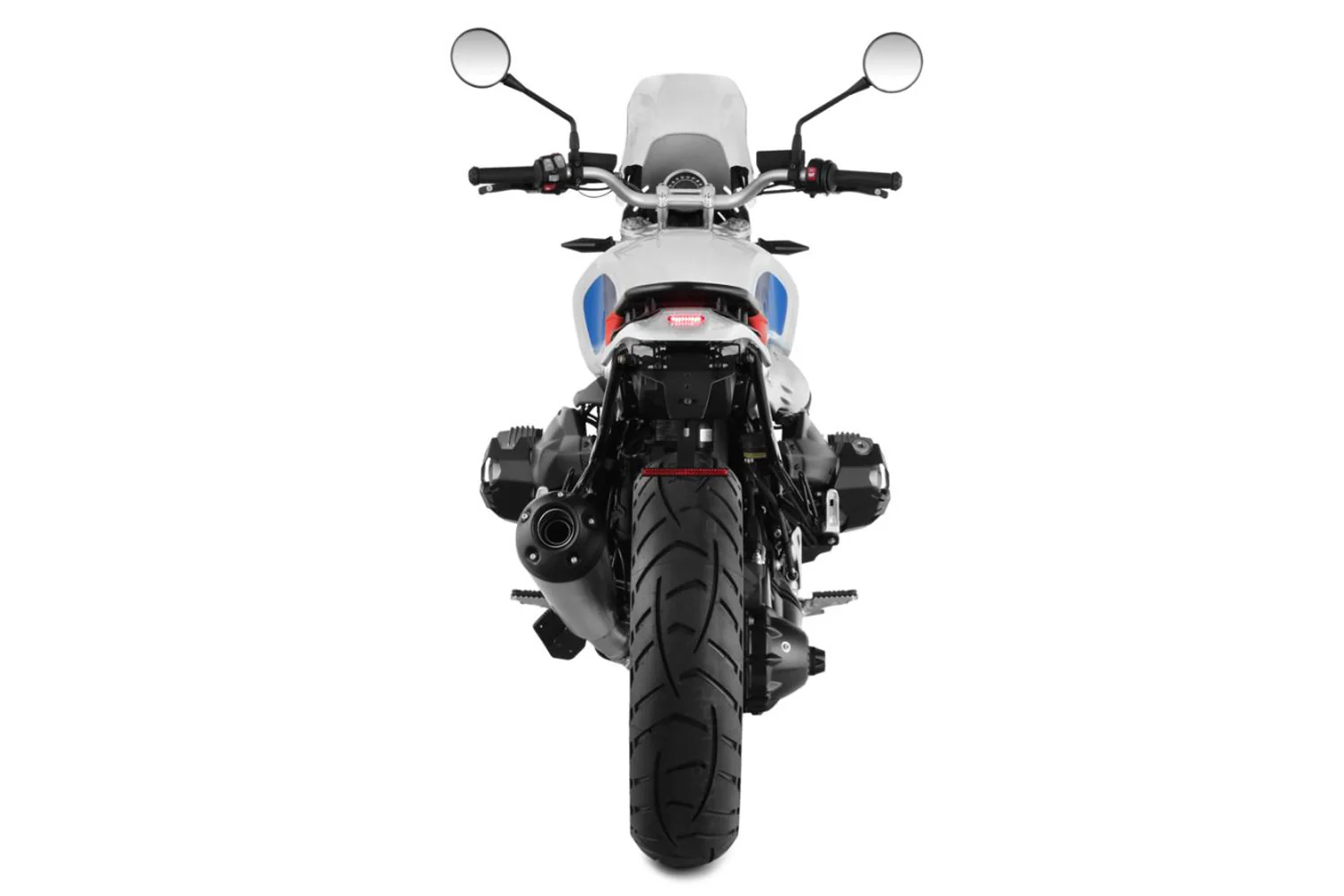 Wunderlich Enduro Tail Conversion with Rear Light | White | BMW R nineT - Image 6
