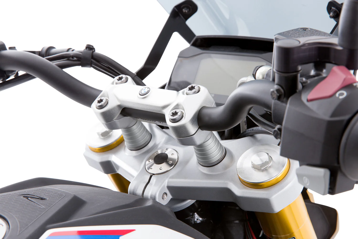 Wunderlich ERGO Handlebar Riser 25mm | Silver | BMW G 310 R