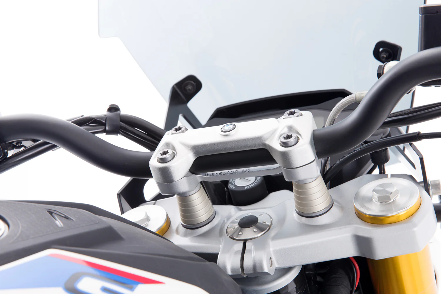 Wunderlich ERGO Handlebar Riser 25mm | Silver | BMW G 310 R - Image 3