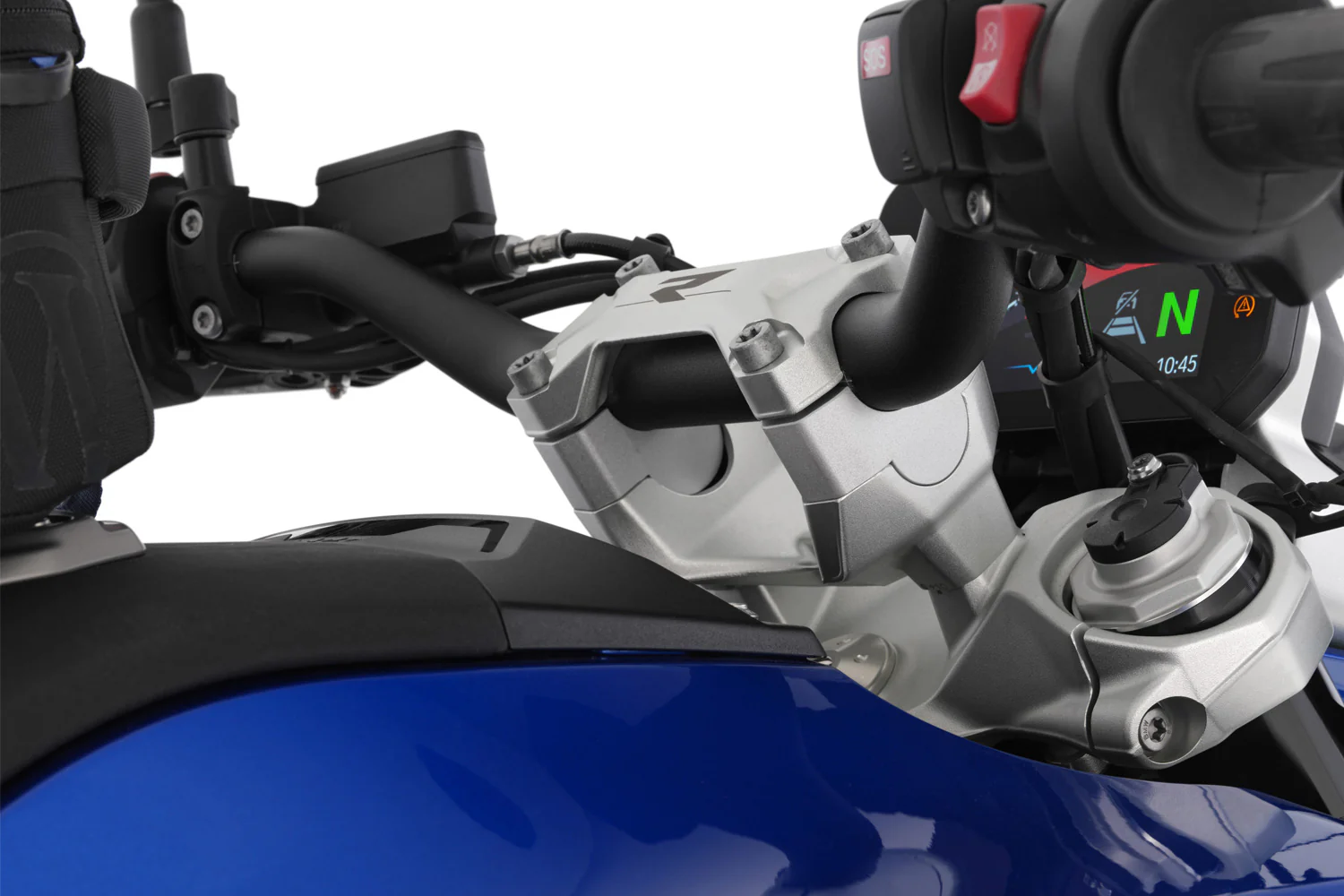 Wunderlich ERGO Handlebar Riser For Models without BMW | Silver - Image 3