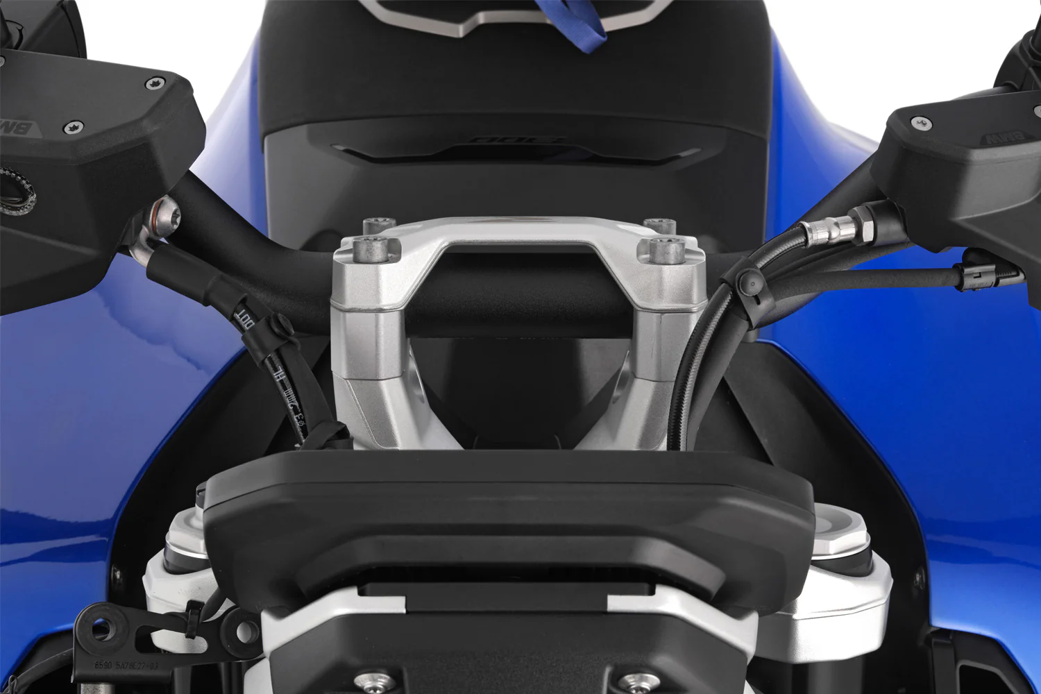 Wunderlich ERGO Handlebar Riser For Models without BMW | Silver - Image 4