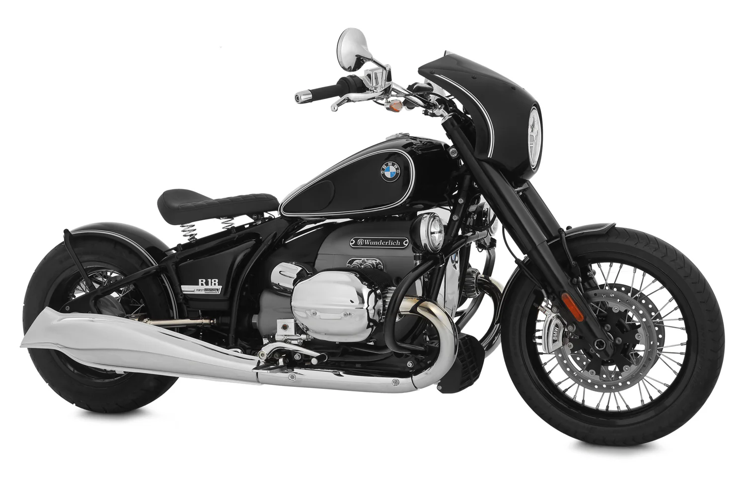 Wunderlich Front Fender Rockbob Blackstorm Metallic | White | BMW R 18 - Image 3