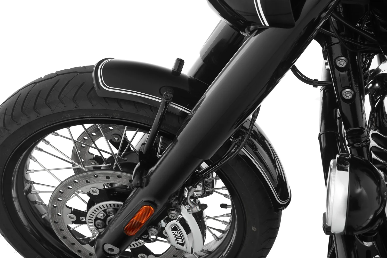 Wunderlich Front Fender Rockbob Blackstorm Metallic | White | BMW R 18 - Image 4