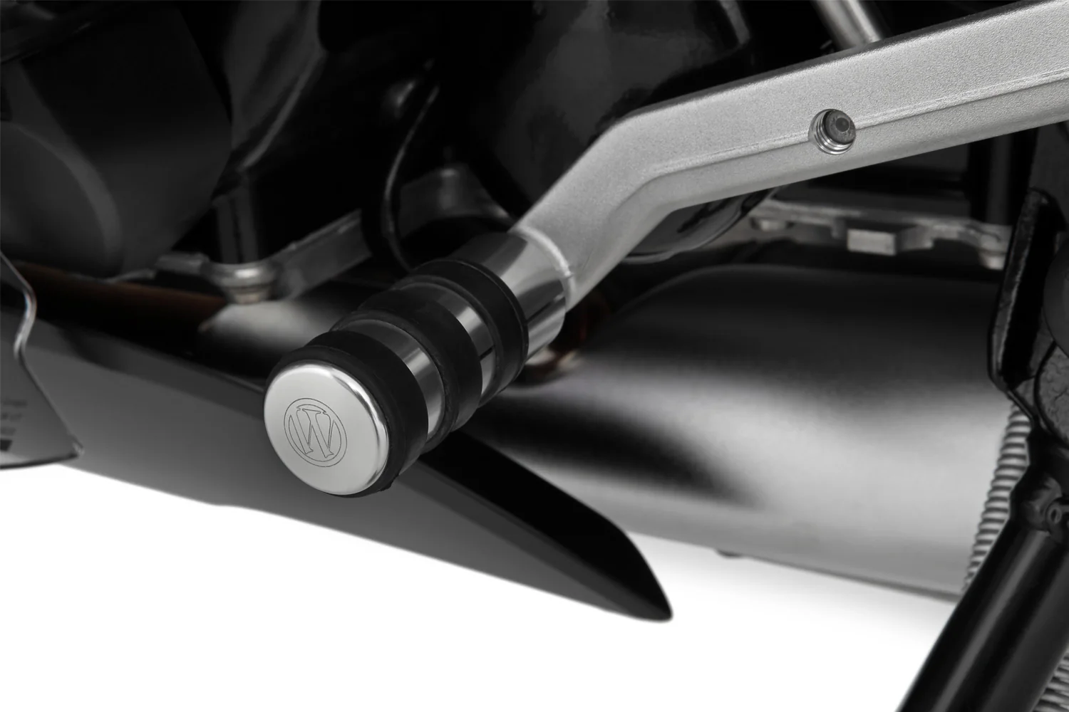 Wunderlich Gearshift Lever Enlargement Touring | Silver | BMW R nineT - Image 7