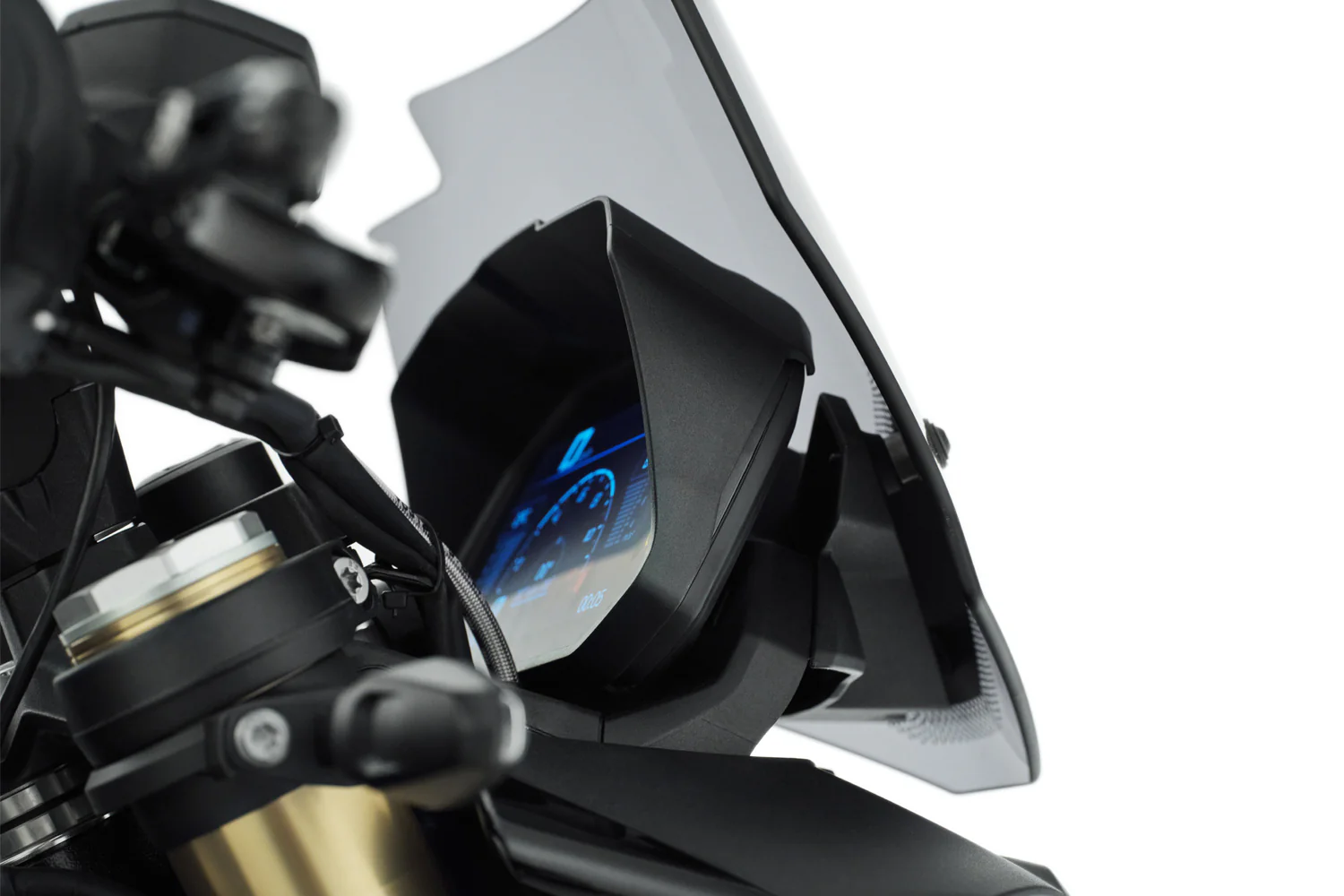 Wunderlich Glare Shield for Cockpit TFT 6.5 inch | Black | BMW R 1300 GS - Image 5
