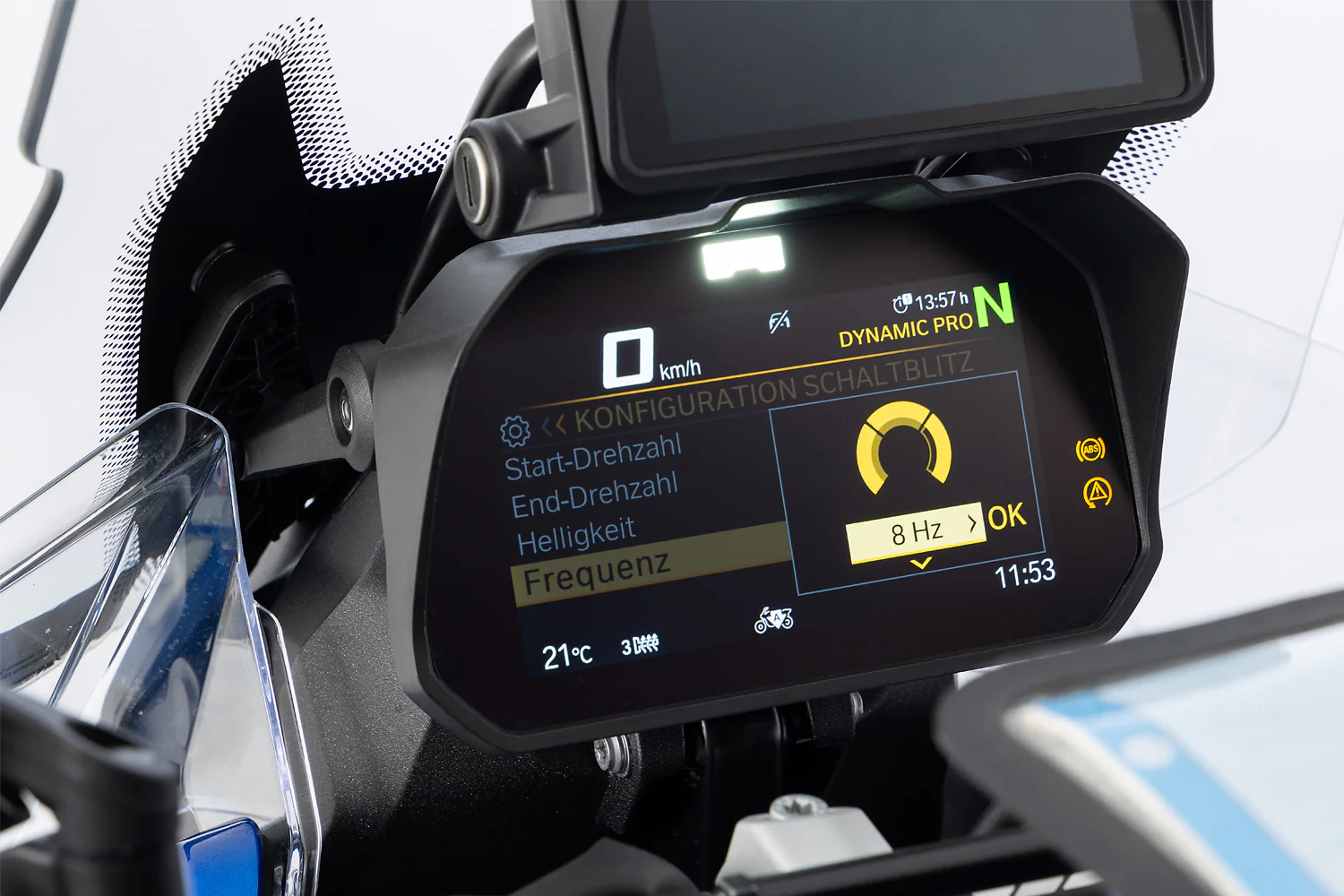 Wunderlich Glare Shield for Cockpit TFT 6.5 inch | Black | BMW R 1300 GS - Image 7