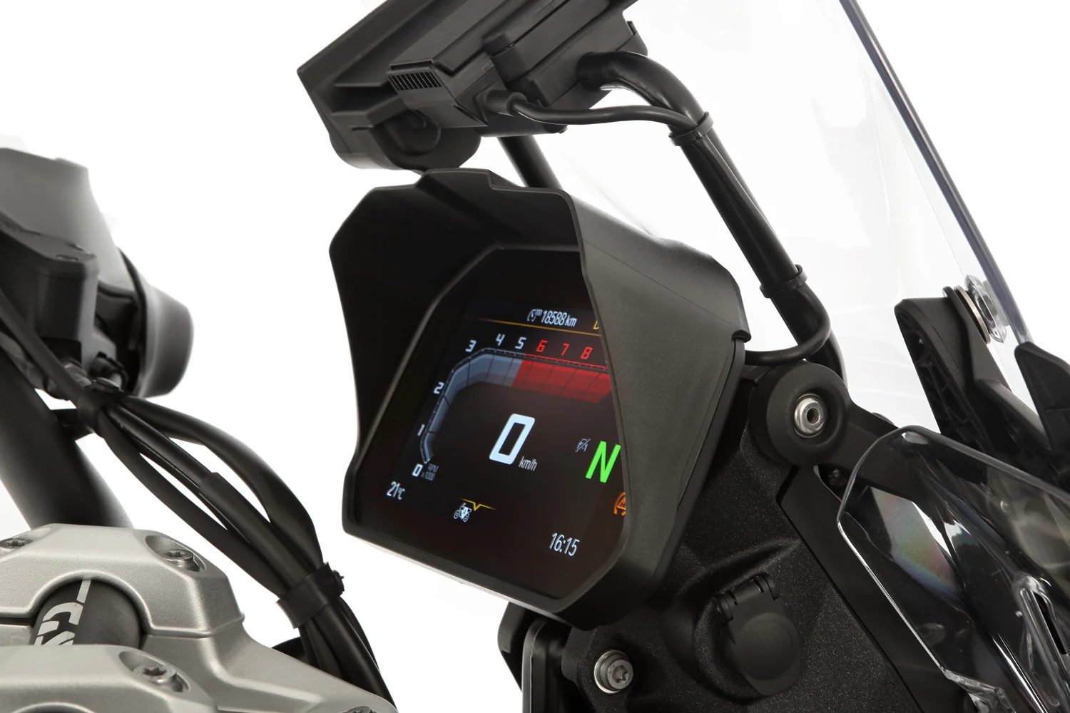 Wunderlich Glare Shield for Cockpit TFT 6.5 inch | Black | BMW R 1300 GS - Image 8