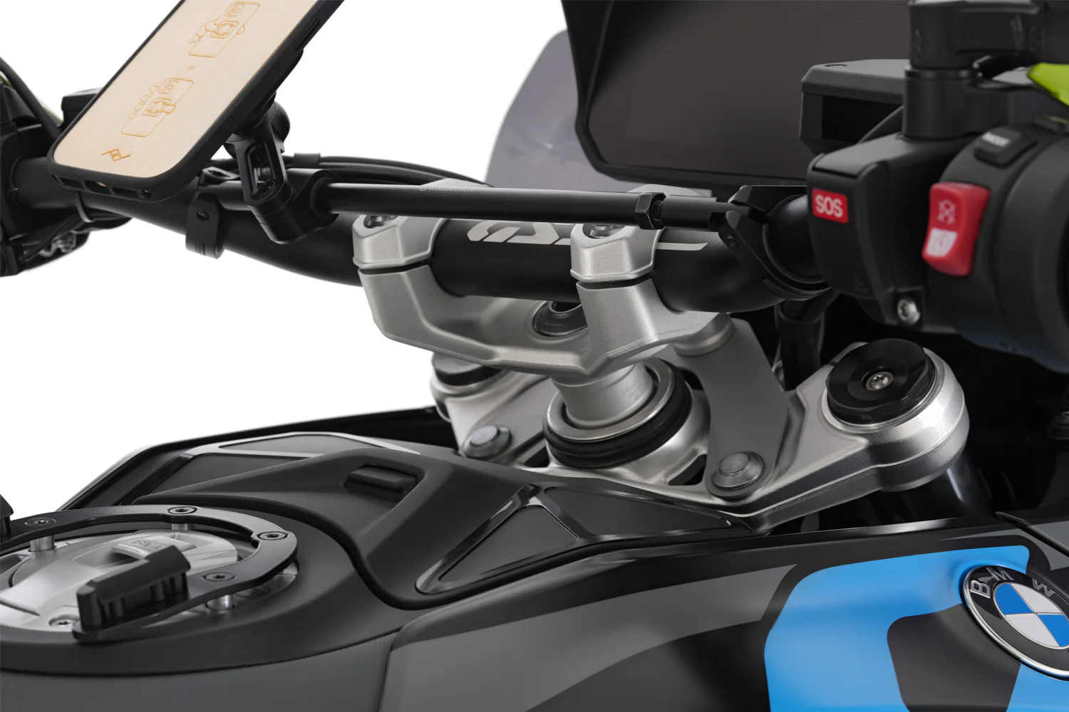 Wunderlich Handlebar Riser Ergo 25mm | Silver | BMW R 1300 GS - Image 5