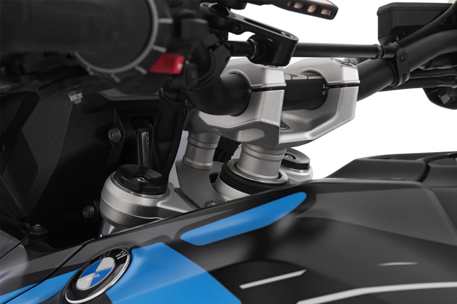 Wunderlich Handlebar Riser Ergo 25mm | Silver | BMW R 1300 GS - Image 6