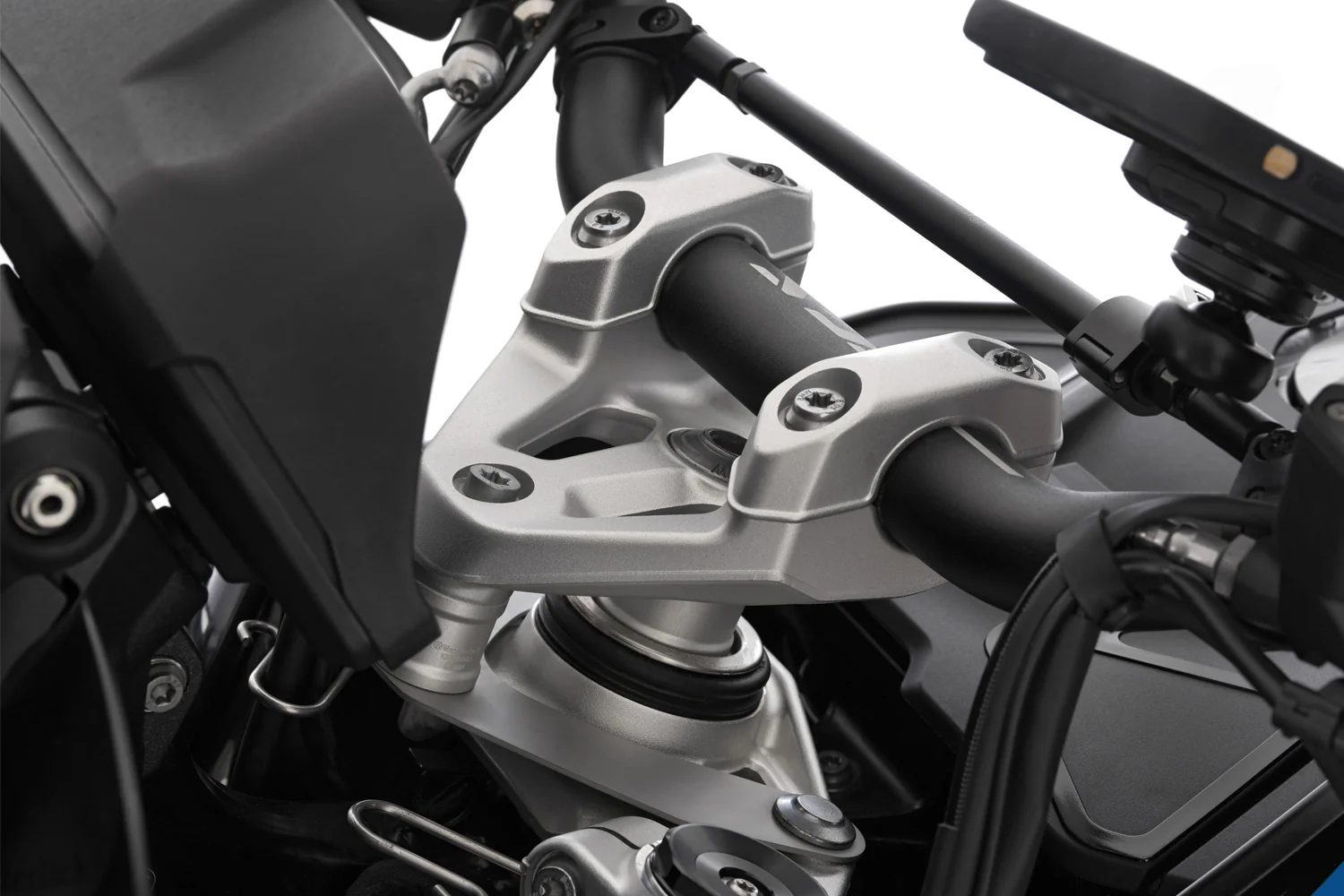 Wunderlich Handlebar Riser Ergo 25mm | Silver | BMW R 1300 GS - Image 7