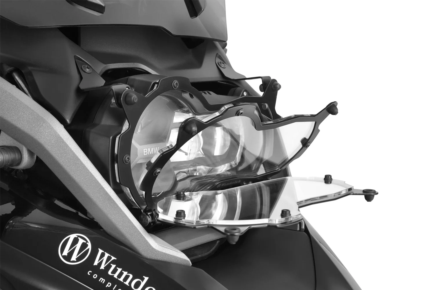 Wunderlich Headlight Protector Foldable Clear | Black - Image 2