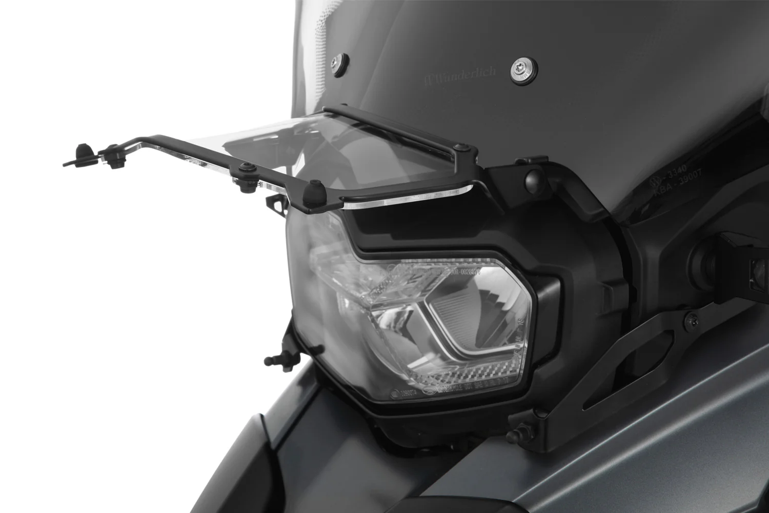 Wunderlich Headlight Protector without Screen Reinforcement Bracket | Black | BMW F 750 GS - Image 4