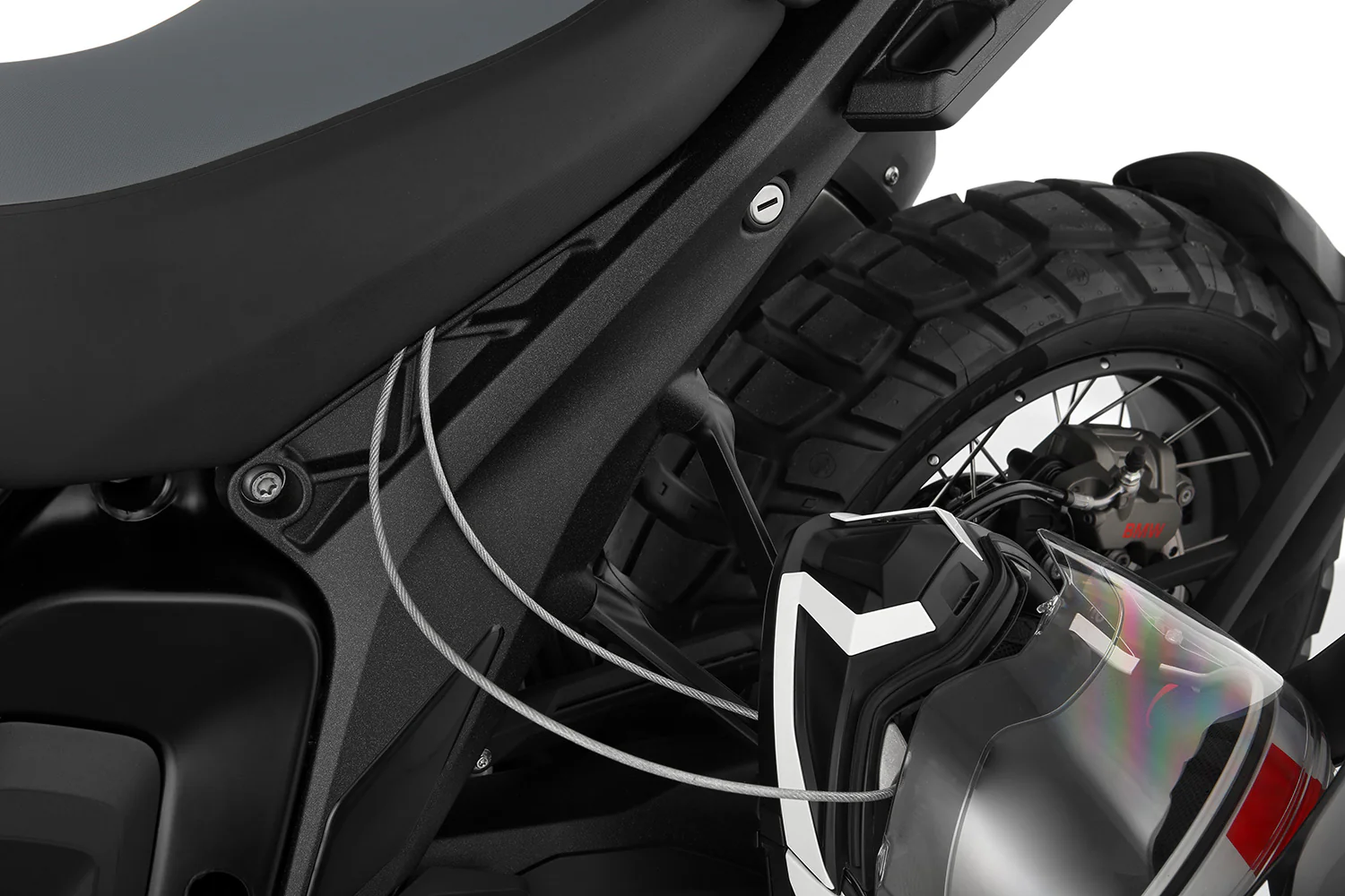 Wunderlich Helm-lock Helmet Anti-theft Protection | Silver | BMW R 1300 GS